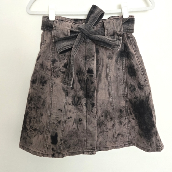 Porridge 100% cotton tie-waist, Tie-Dye, button up A-line skirt | size small - Picture 1 of 6